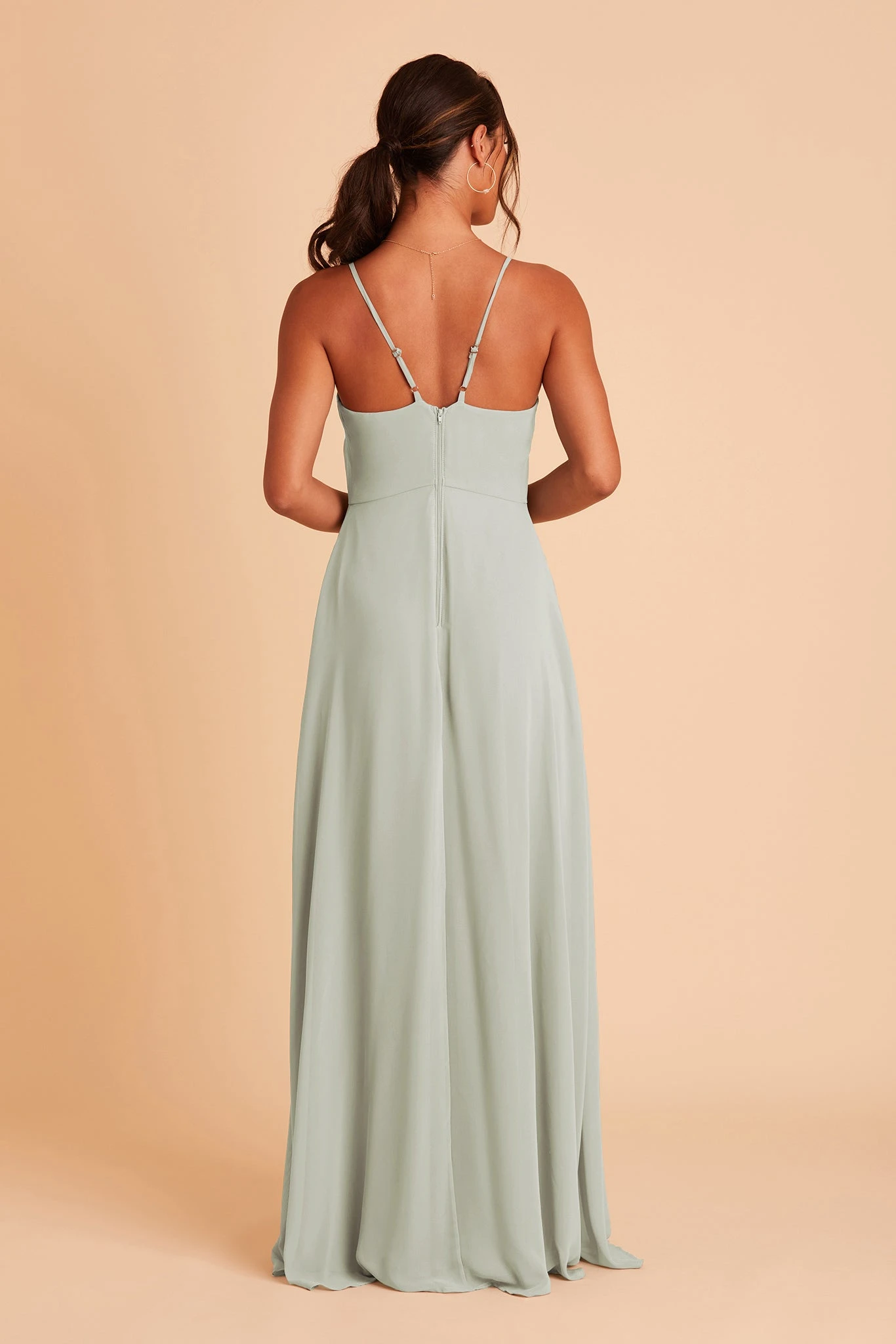 Theresa Chiffon Dress - Sage 8 Theresa Chiffon Dress - Sage - Image 6