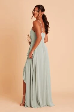 Theresa Chiffon Dress - Sage 19 Theresa Chiffon Dress - Sage -Elegance Bridal Store BIRDY GREY THERESA BRIDESMAID DRESS SAGE 09