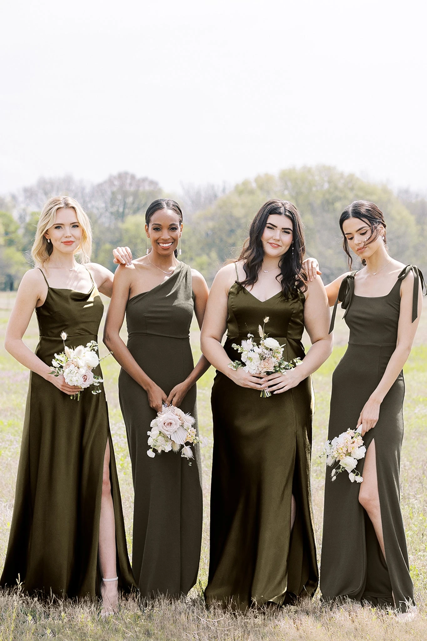 Kira Crepe Dress - Olive 4 Kira Crepe Dress - Olive - Image 2