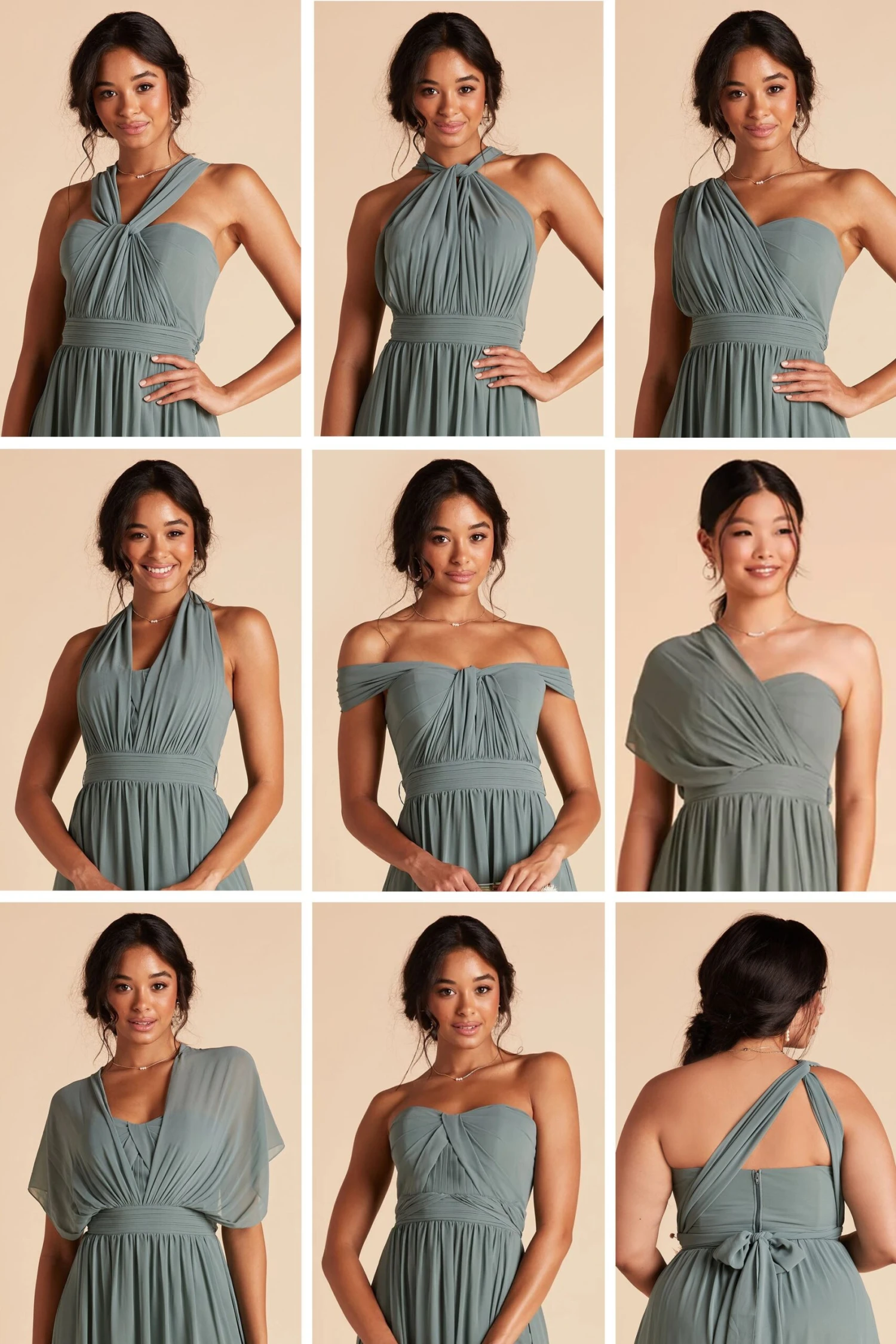 Grace Convertible Dress - Neutral Champagne 21 Grace Convertible Dress - Neutral Champagne - Image 19