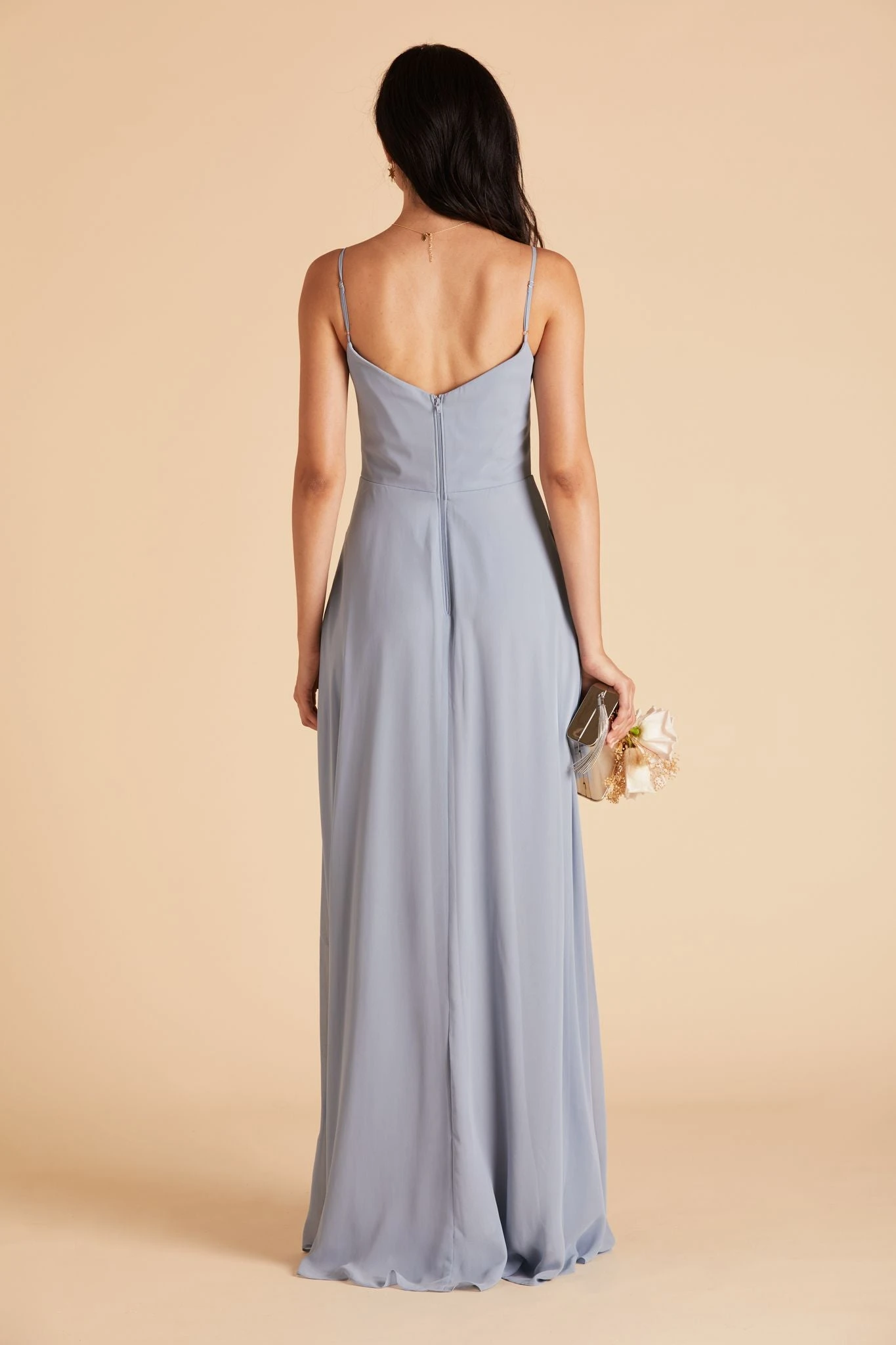 Devin Convertible Dress - Dusty Blue 6 Devin Convertible Dress - Dusty Blue - Image 4