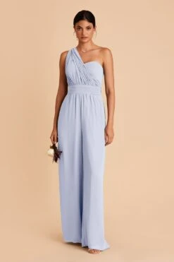 Gigi Convertible Jumpsuit - Ice Blue -Elegance Bridal Store Ice blue gigi convertible bridesmaid jumpsuit 03