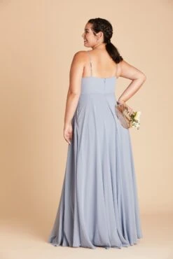 Kaia Dress - Dusty Blue -Elegance Bridal Store Kaia Dusty Blue Curve Back