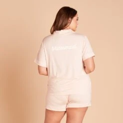 Jonny Pajama Set - Pale Blush 19 Jonny Pajama Set - Pale Blush -Elegance Bridal Store PALE BLUSH CURVE PERSONALIZATION 02 d1fe767d 532d 4aac 8f5d 7468ab6cd1a6