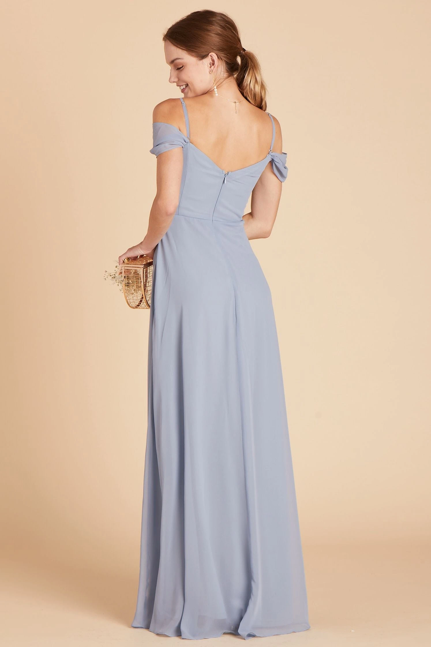 Spence Convertible Dress - Dusty Blue 7 Spence Convertible Dress - Dusty Blue - Image 5