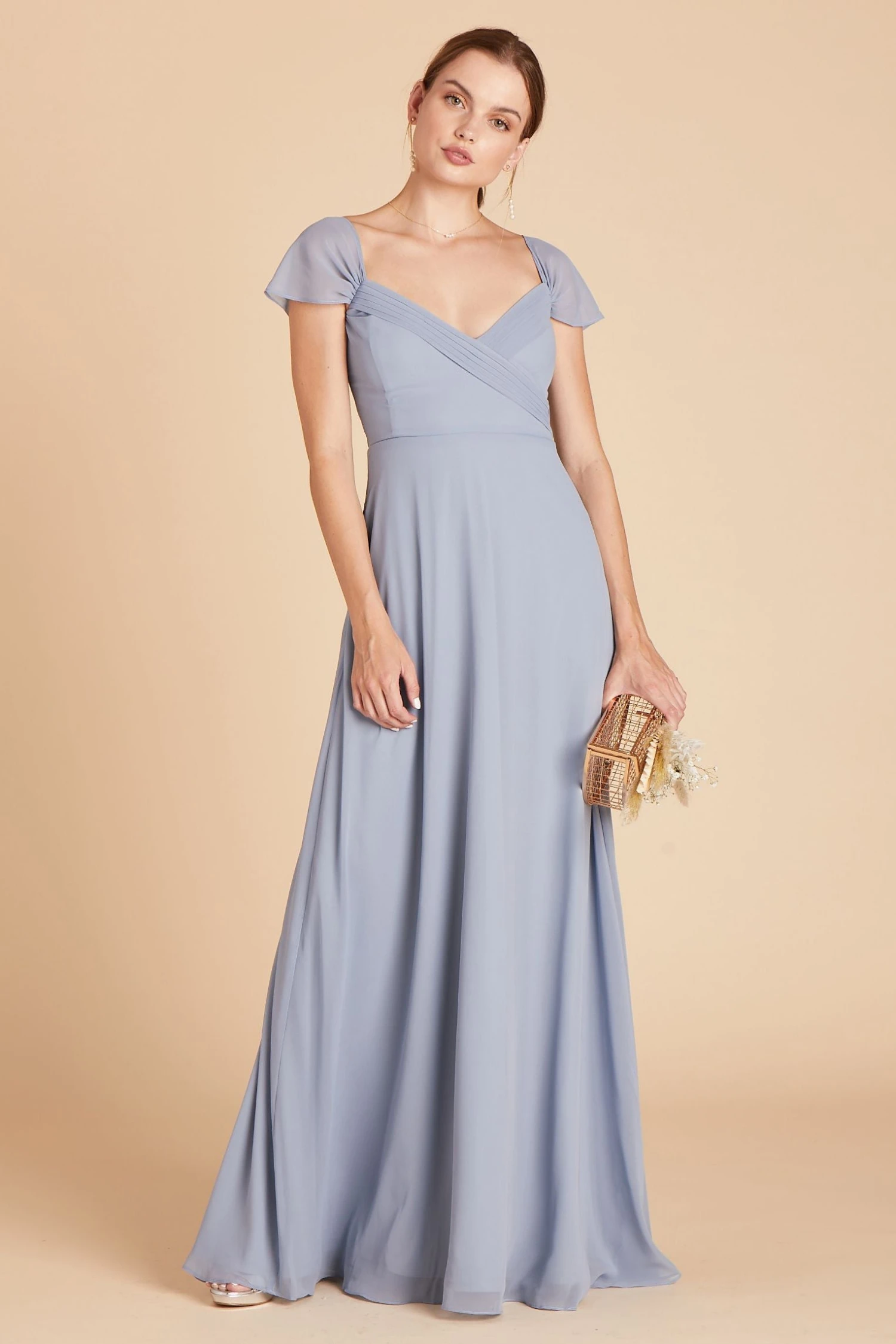 Spence Convertible Dress - Dusty Blue 5 Spence Convertible Dress - Dusty Blue - Image 3