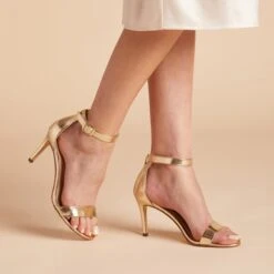 Jenny Stiletto Heel - Gold -Elegance Bridal Store a43ebe654ccaa73b46186db29fea5e7c
