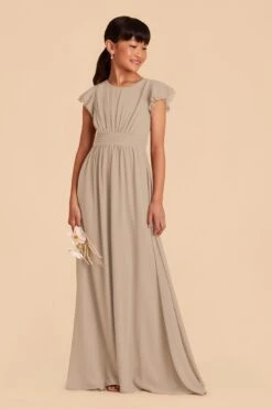 Celine Junior Dress - Almond 9 Celine Junior Dress - Almond -Elegance Bridal Store almond celine junior bridesmaid dress 03