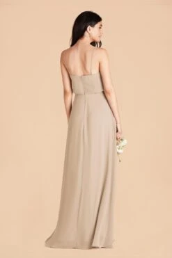 Gwennie Dress - Almond -Elegance Bridal Store almond gwennie convertible non slit bridesmaid dress 05