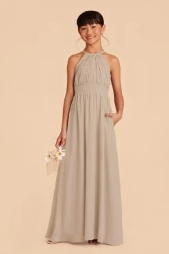 Sienna Junior Dress - Almond 9 Sienna Junior Dress - Almond -Elegance Bridal Store almond sienna junior bridesmaid dress 03