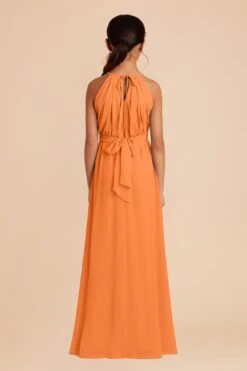 Sienna Junior Dress - Apricot -Elegance Bridal Store apricot sienna junior bridesmaid dress 04