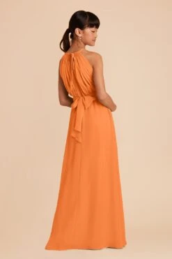 Sienna Junior Dress - Apricot -Elegance Bridal Store apricot sienna junior bridesmaid dress 05