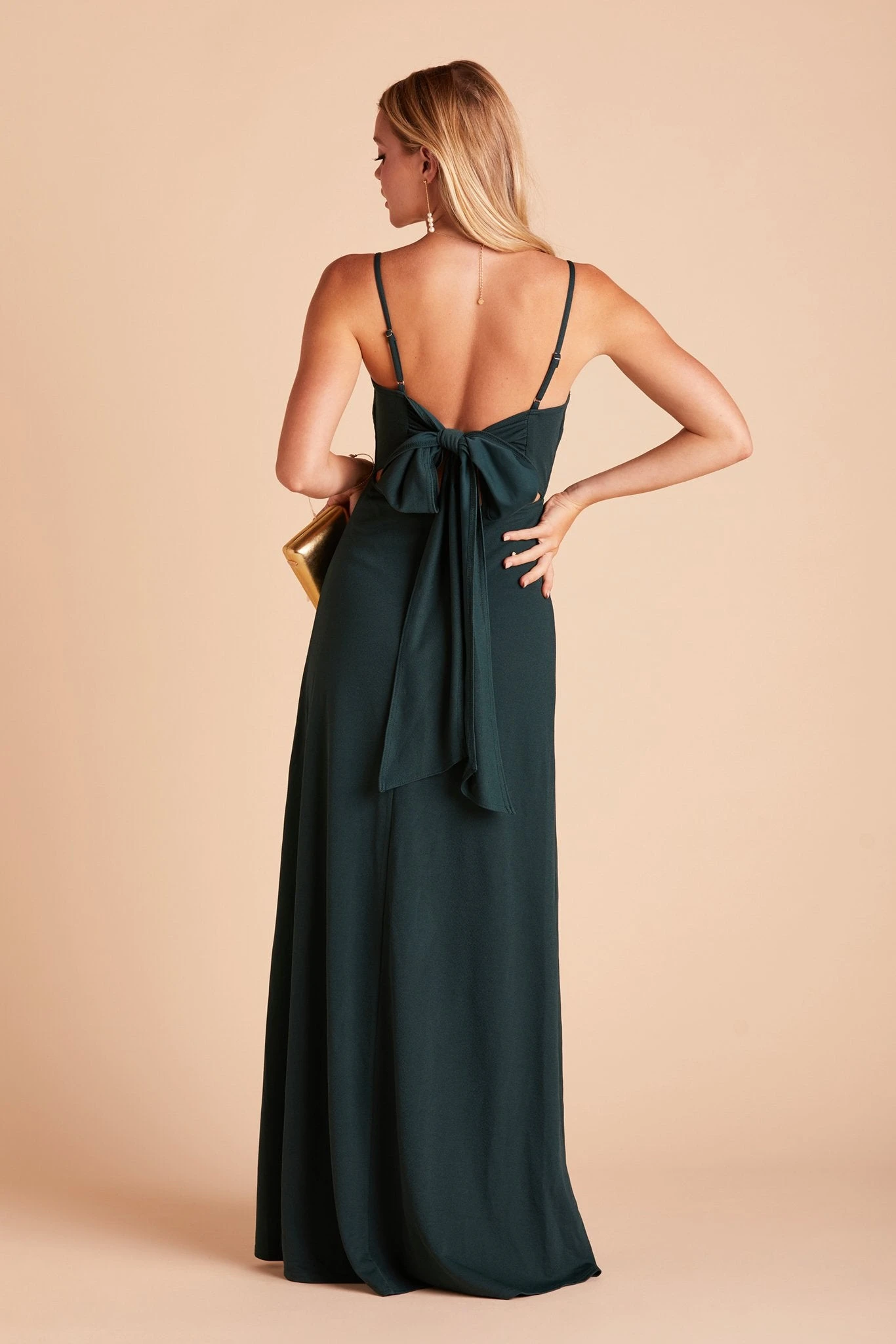 Benny Crepe Dress - Emerald 11 Benny Crepe Dress - Emerald - Image 9