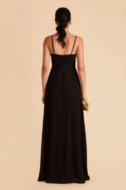 Amy Chiffon Dress - Black -Elegance Bridal Store black amy bridesmaid dress 04