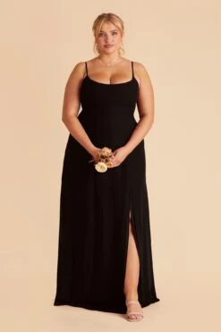 Amy Chiffon Dress - Black -Elegance Bridal Store black amy plus size bridesmaid dress 03 1cb8165f 77c4 47b7 9628 c91556ec4279