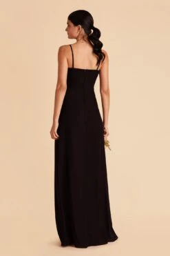 Chris Convertible Chiffon Dress - Black -Elegance Bridal Store black chris convertible bridesmaid dress 01