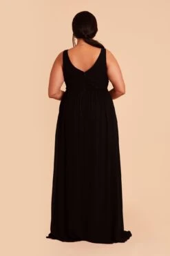 Laurie Empire Dress - Black -Elegance Bridal Store black laurie slit plus size bridesmaid dress 04 d35d405e 2747 4442 8a98 967e823d66a5