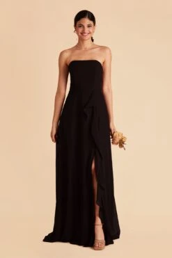 Winnie Convertible Chiffon Dress - Black