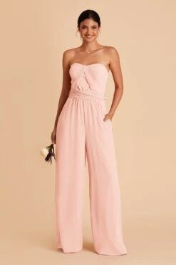 Gigi Convertible Jumpsuit - Blush Pink