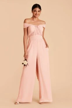 Gigi Convertible Jumpsuit - Blush Pink -Elegance Bridal Store blush pink gigi convertible bridesmaid jumpsuit 03 a2a2973a 5c5b 43e1 9fd9 963ca1f9ff52