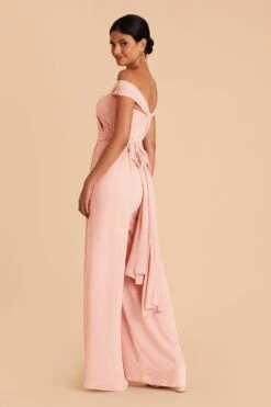 Gigi Convertible Jumpsuit - Blush Pink -Elegance Bridal Store blush pink gigi convertible bridesmaid jumpsuit 04 2ce40d40 5ee2 46ed a85f 17c76523389e