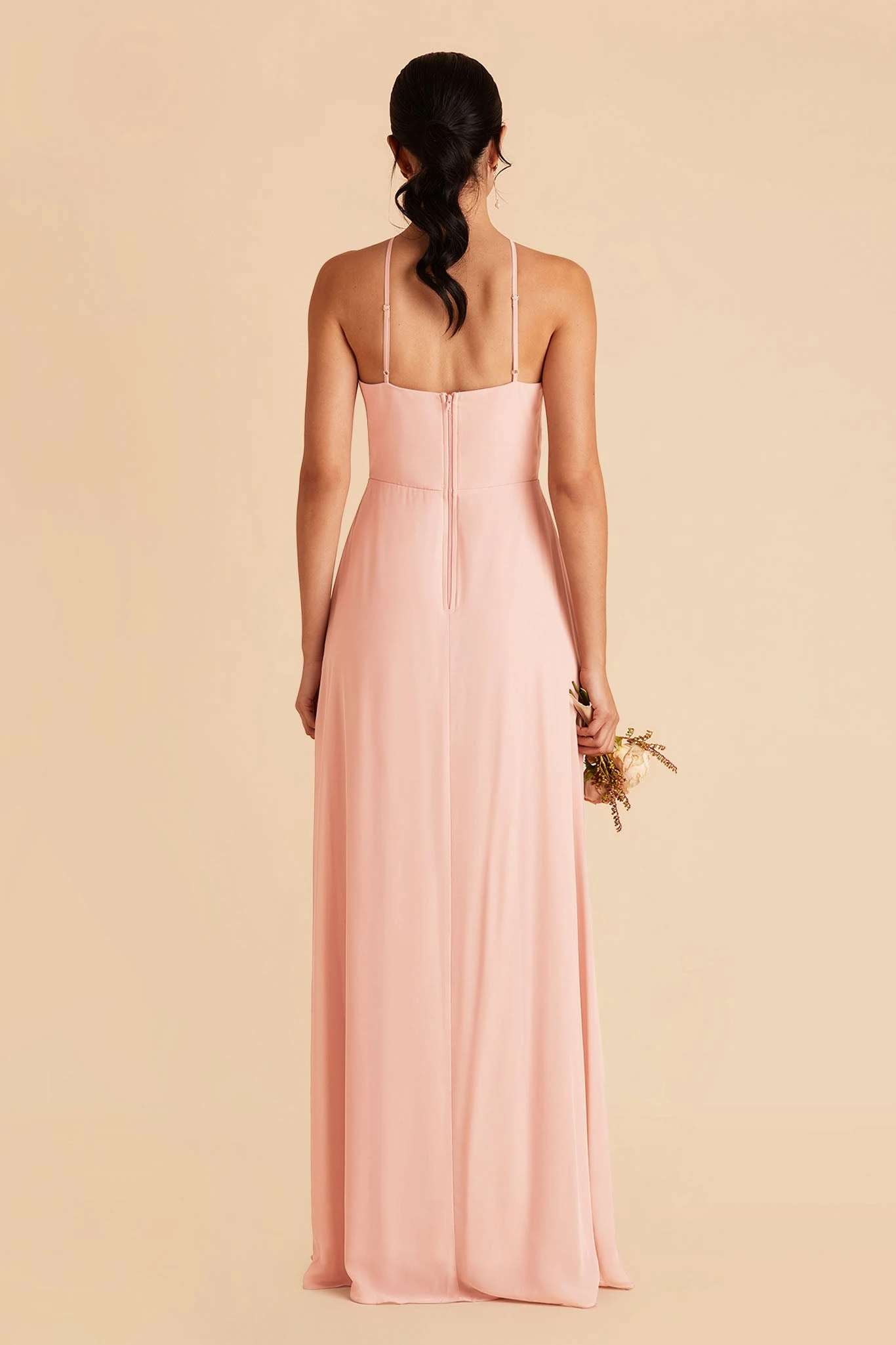 Juliet Chiffon Dress - Blush Pink 10 Juliet Chiffon Dress - Blush Pink - Image 8
