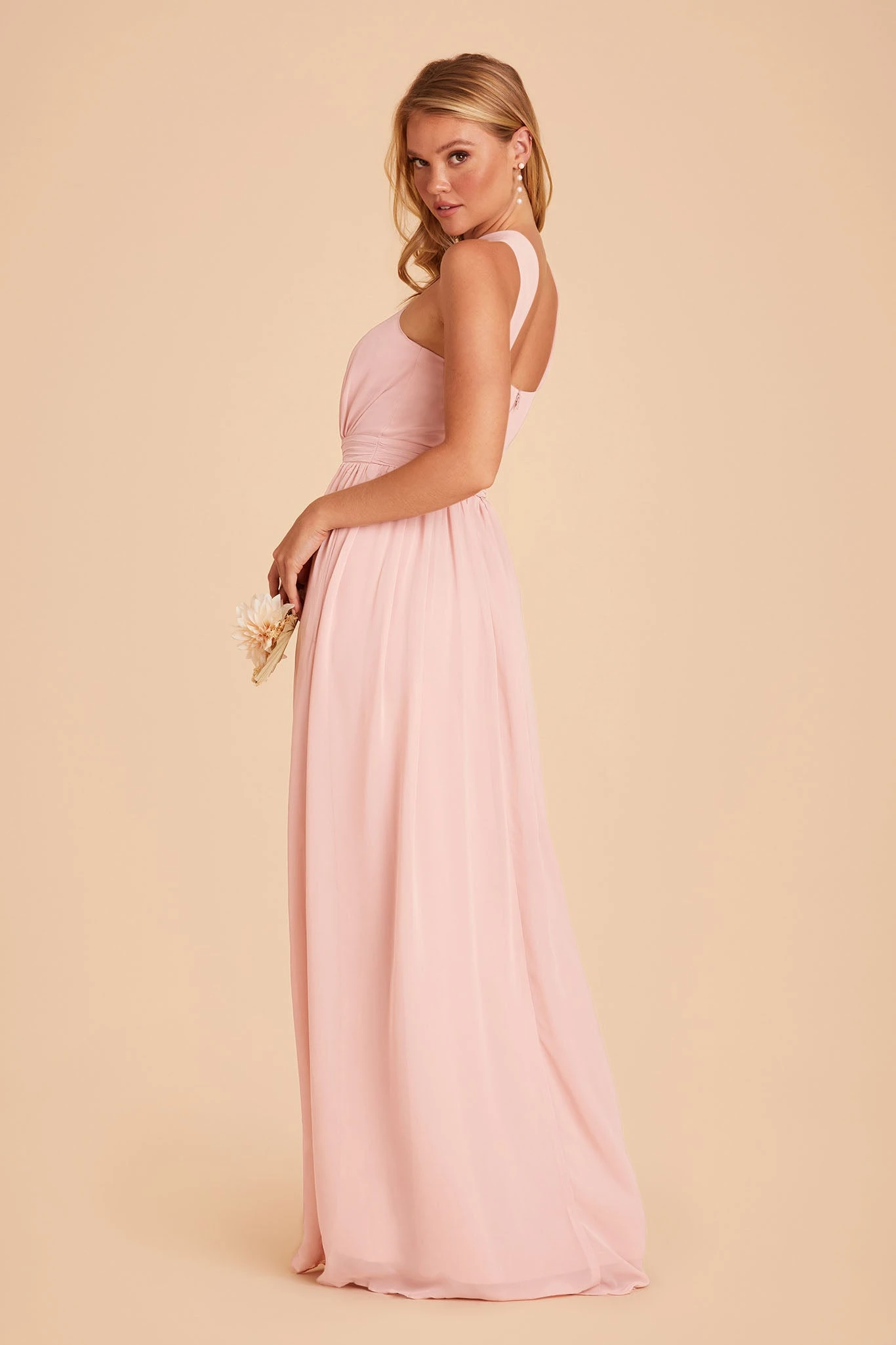 Kiko Chiffon Dress - Blush Pink 6 Kiko Chiffon Dress - Blush Pink - Image 4