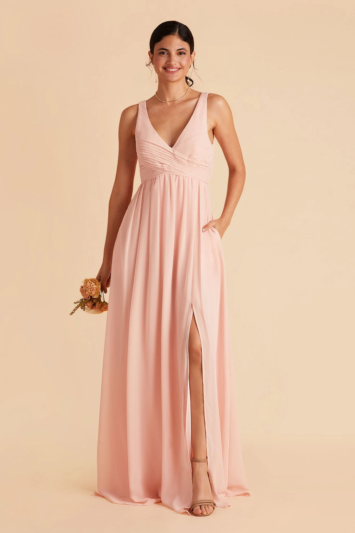 Laurie Empire Dress - Blush Pink 6 Laurie Empire Dress - Blush Pink - Image 4
