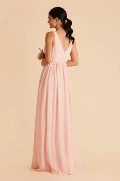 Laurie Empire Dress - Blush Pink 16 Laurie Empire Dress - Blush Pink -Elegance Bridal Store blush pink laurie slit bridesmaid dress 06