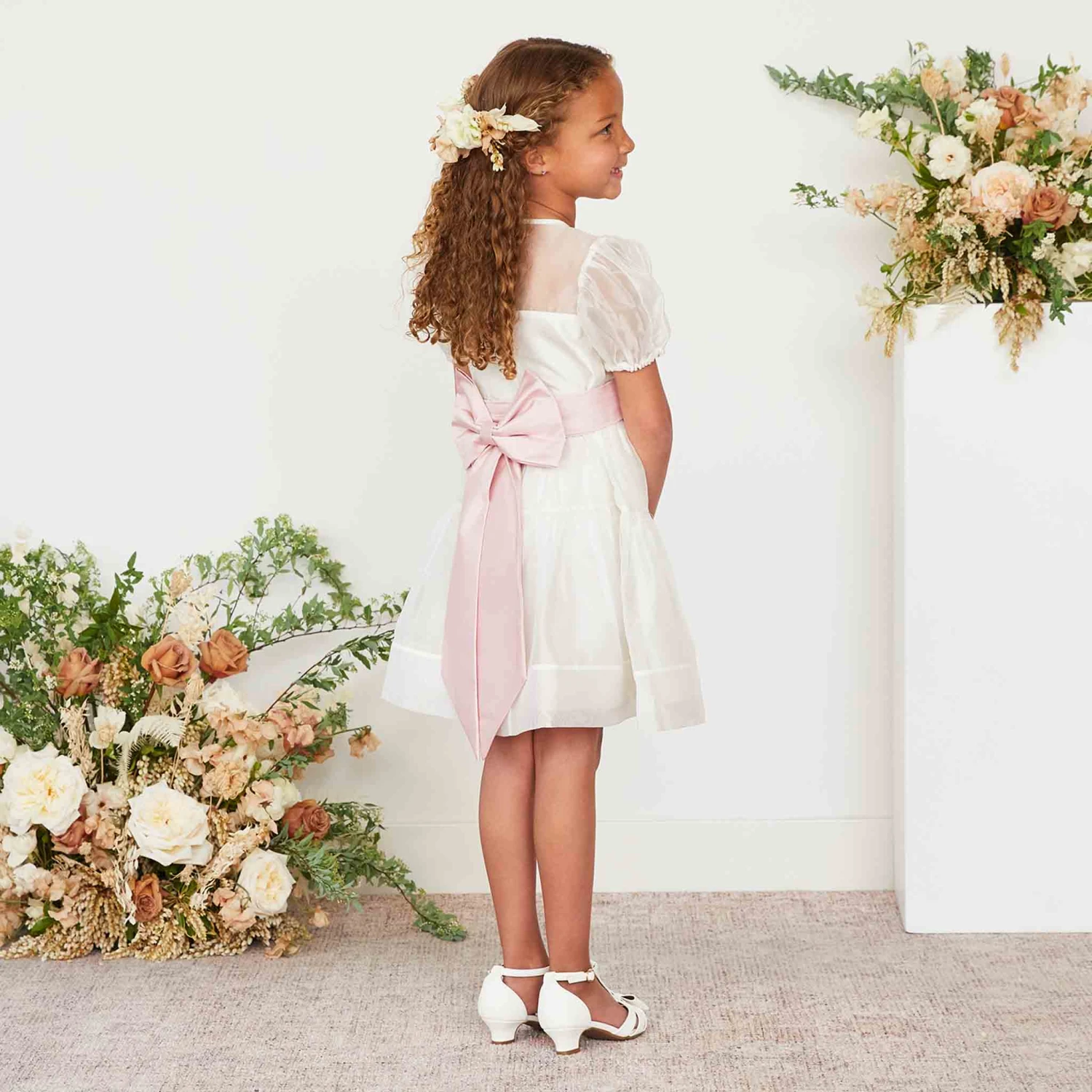 Liz Flower Girl Sash - Blush Pink 8 Liz Flower Girl Sash - Blush Pink - Image 6