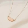 Presley Charm Necklace - Blush 1 Presley Charm Necklace - Blush -Elegance Bridal Store blush presley charm necklace accessories 01