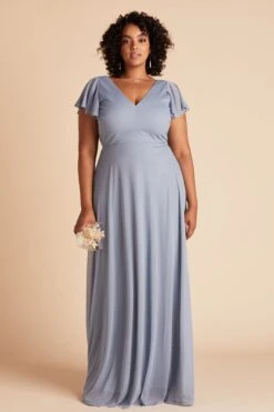 Hannah Dress - Dusty Blue