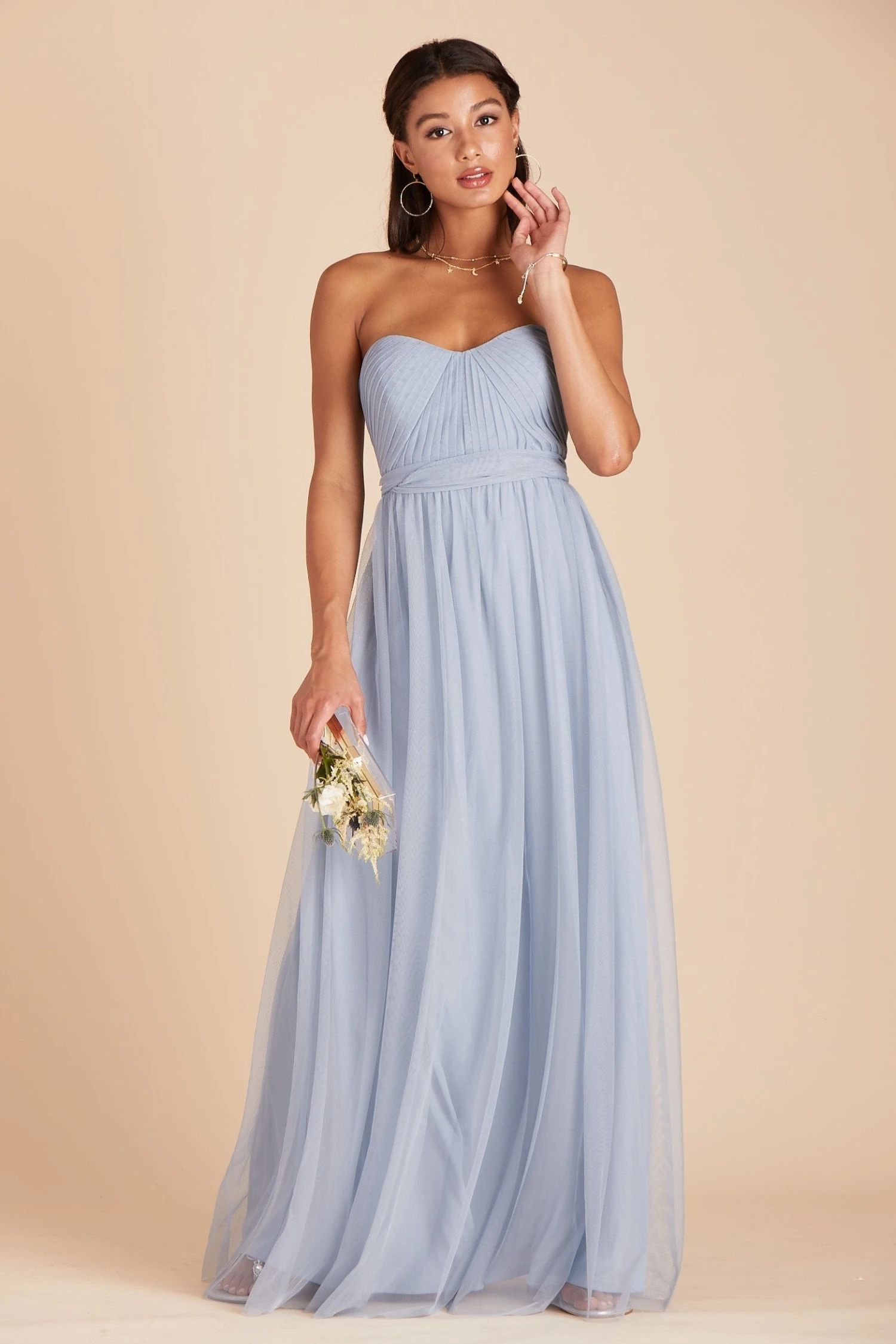 Christina Convertible Dress - Dusty Blue 6 Christina Convertible Dress - Dusty Blue - Image 4