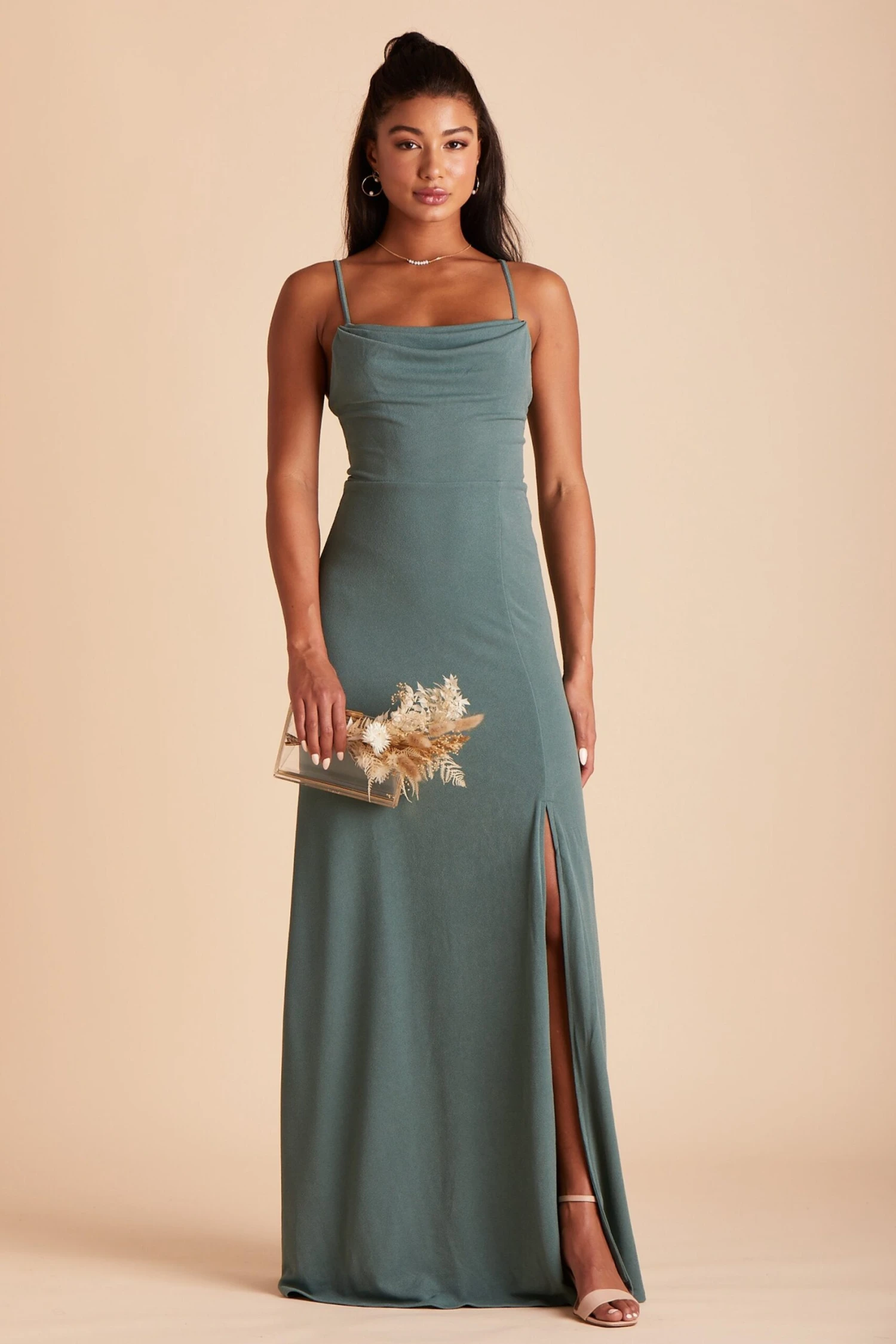 Ash Crepe Dress - Sea Glass 3 Ash Crepe Dress - Sea Glass