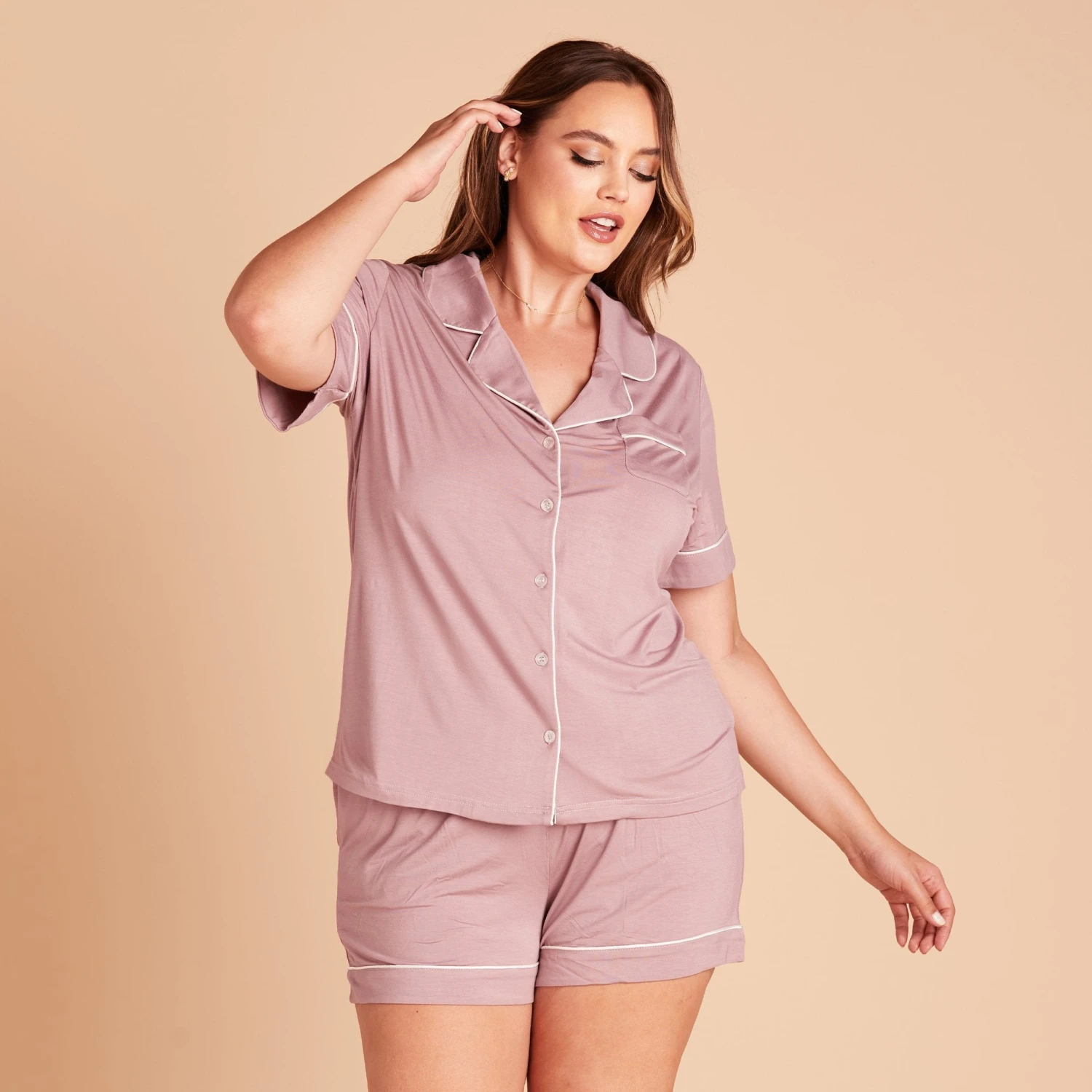 Jonny Pajama Set - Mauve 7 Jonny Pajama Set - Mauve - Image 5