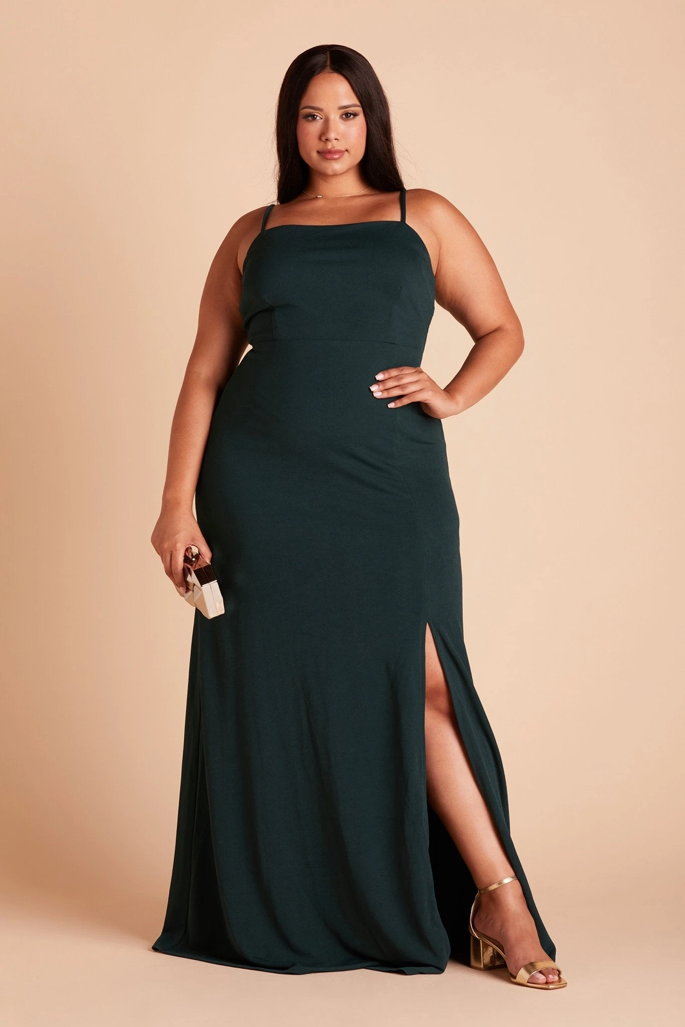 Benny Crepe Dress - Emerald 13 Benny Crepe Dress - Emerald - Image 11