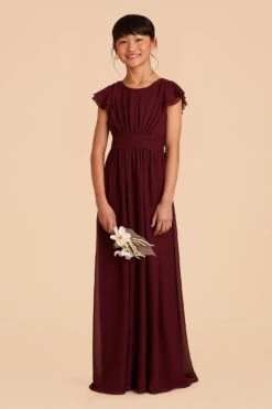 Celine Junior Dress - Cabernet 12 Celine Junior Dress - Cabernet -Elegance Bridal Store cabernet celine junior bridesmaid dress 01