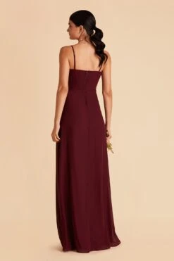 Chris Convertible Chiffon Dress - Cabernet -Elegance Bridal Store cabernet chris convertible bridesmaid dress 01