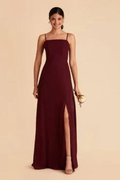 Chris Convertible Chiffon Dress - Cabernet -Elegance Bridal Store cabernet chris convertible bridesmaid dress 03