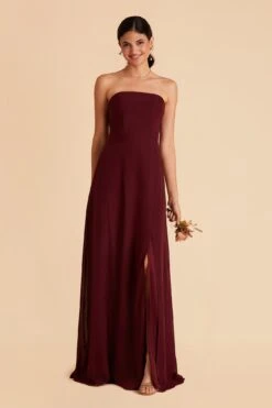 Chris Convertible Chiffon Dress - Cabernet -Elegance Bridal Store cabernet chris convertible bridesmaid dress 07