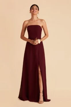 Chris Convertible Chiffon Dress - Cabernet -Elegance Bridal Store cabernet chris convertible bridesmaid dress 09