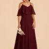 Janie Convertible Junior Dress - Cabernet -Elegance Bridal Store cabernet janie convertible junior bridesmaid dress 12