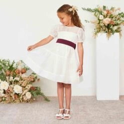 Liz Flower Girl Sash - Cabernet -Elegance Bridal Store cabernet liz flower girl sash 01 fe3cb98c 2d69 4a2f 9b47 a512db0a4897