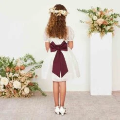 Liz Flower Girl Sash - Cabernet -Elegance Bridal Store cabernet liz flower girl sash 02 dd3ab858 dd4a 45cf ae7c b91ebfd1555a