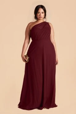Kira Dress - Cabernet -Elegance Bridal Store cabernet plus size convertible bridesmaid dress 02