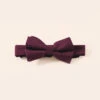 Sadie Dog Bow Tie Collar - Cabernet
