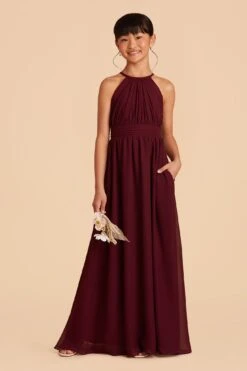 Sienna Junior Dress - Cabernet