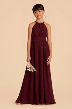Sienna Junior Dress - Cabernet -Elegance Bridal Store cabernet sienna junior bridesmaid dress 04