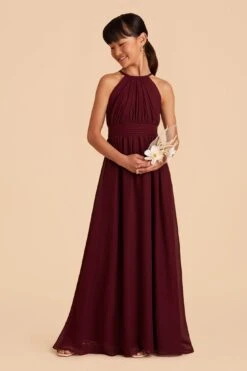 Sienna Junior Dress - Cabernet -Elegance Bridal Store cabernet sienna junior bridesmaid dress 05