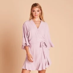 Kenny Ruffle Robe - Lavender -Elegance Bridal Store cf0edeff8379ea44589bfab22600eb7e